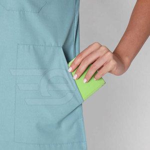Hospital Scrubs Medical Uniform <b>Set</b> Breathable Soft Comfortable <b>Doctor</b> Nurse Clinic Workwear Top Pants - Product Image 2