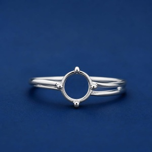 925 Sterling Silver Round 8mm Semi Mount <b>Ring</b> <b>Split</b> Shank Setting DIY Engagement <b>Ring</b> Stone Setting Custom Jewelry For Women - Product Image 6