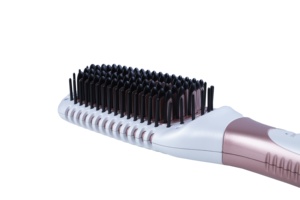 Cepillo alisador de pelo pequeño de cerámica para mujer, alisador de pelo de anión, peine - Product Image 6