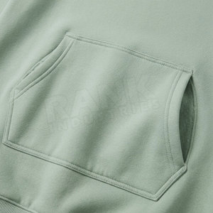 Sudadera con Capucha Verde Claro para Mujer, Color Sólido, Manga Larga, Tejida, Corte Regular, Estilo Casual, Ropa de Otoño - Product Image 6