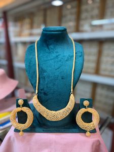 Women's Jewelry Sets 24K Gold Plated Box Chain <b>Charm</b> Necklace Classic Style Anniversary - Product Image 4