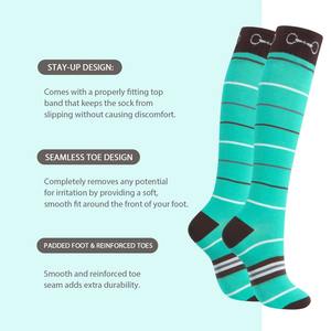 Calcetines Ecuestres Personalizados de Alta Calidad para Mujer, Calcetines de Equitación con Compresión Premium, Ecológicos - Product Image 6