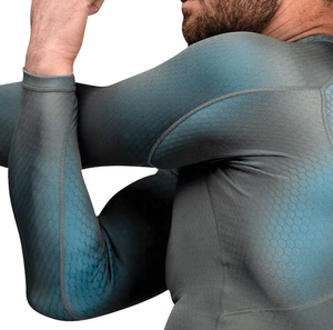 Maillot de bain à manches longues anti-UV, extensible, séchage rapide, pour activités aquatiques et plage - Product Image 4