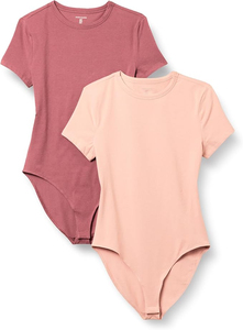 Combinaisons pour femmes en coton et élasthanne tricoté à manches courtes - Product Image 5