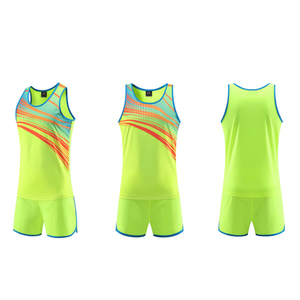 100% Polyester Factory Direct Plus Size Solid Color Summer Track and Field Uniform Sets with Custom Logo <b>Design</b> - Product Image 4