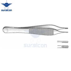 Pinzas Adson-Brown para Tejidos y Agarre, 12 cm / 4-3/4 Pulgadas, con 9x9 Dientes, Instrumento Quirúrgico de Acero Inoxidable para Sujetar Tejidos - Product Image 5