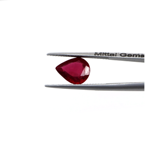 Rubis naturels de Bangkok, formes poire calibrées 11x14mm, pierres précieuses de rubis naturelles facettées en vrac pour la fabrication de bijoux, prêtes à l'emploi - Product Image 2