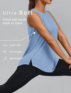<b>Womens</b> Premium Sleeveless <b>Tank</b> <b>Top</b> Soft Stretch Cotton Casual Summer Eco-Friendly Quick Dry <b>Knitted</b> Fabric Comfortable - Product Image 5