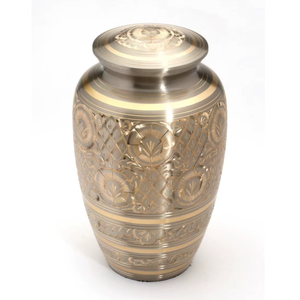Urnas de Cremación de Latón Azul Brillante de Alta Calidad, Hechas a Mano, Artículos Funerarios para Adultos, Urna Conmemorativa de Metal al por Mayor en Oferta - Product Image 5