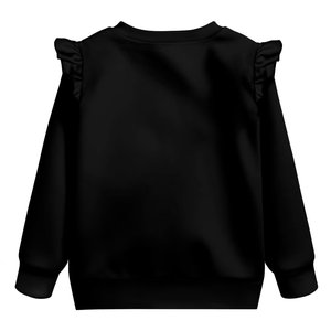 Sudaderas con cuello redondo y volantes gráficos para niños, lindas, suaves, ligeras, de manga larga, informales, para salir, para primavera - Product Image 6