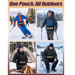 OEM High Quality Luxury Customized Polyester Rugby Hand Warmer Pouch Winter Sports Pocket Adjustable Waist Belt Handwarmer - Product Image 5