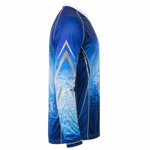 Camiseta de Pesca Personalizada para Hombre, Manga Larga, Protección Solar UPF, Secado Rápido, Malla de Poliéster, para Torneos - Product Image 4