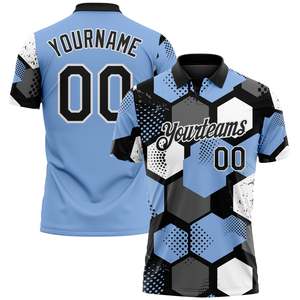 Polo de sport unisexe personnalisé, sublimation numérique, contrôle de l'humidité, vêtements de sport en polyester, fournisseur OEM, directement de l'usine - Product Image 1