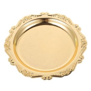 Plateau de service rectangulaire en métal plaqué argent de luxe avec poignées, plateau décoratif en acier inoxydable orné pour mariage et décoration intérieure - Product Image 5