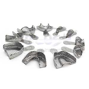 High Quality Dental Autoclavable Impression Trays Perforated Stainless Steel 10 PCS Set By <b>Blush</b> Surgical - Product Image 1