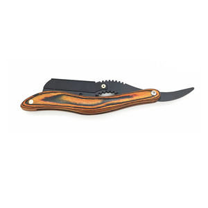Wood Handle Straight Razor Stainless Steel <b>Blade</b> Single <b>Blade</b> For Face Shaving Smooth & Comfortable Professional - Product Image 5