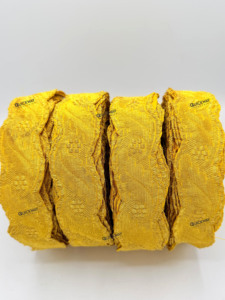 Ribete Ondulado Metálico Dorado, Bordado Decorativo, Ribete de Costura de Primera Calidad por Metro - Product Image 2