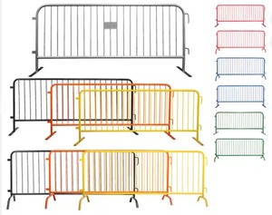 Barrera Metálica Portátil para Control de Multitudes con Patas Desmontables, Barrera de Seguridad para Eventos al Aire Libre, Barandilla para Peatones - Product Image 2