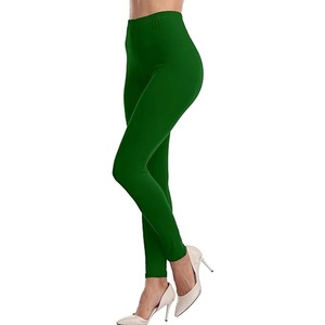 New Women's <b>High</b> Waist <b>Shine</b> Green <b>Leggings</b> No Yoga Pants for Sports Fitness Cropped Trousers for Gym Use OEM - Product Image 1