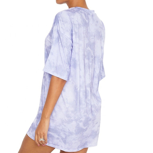 Camiseta de algodón pesado de manga corta para mujer, estilo vintage, lavado mineral, corte holgado, transpirable, ecológica, de secado rápido, venta al por mayor OEM personalizada - Product Image 2