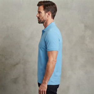 Polo homme slim fit OEM, manches courtes, 100% coton, séchage rapide, respirant, vêtements d'été, haute qualité. - Product Image 2