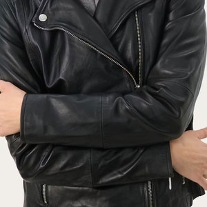 Custom Women's Genuine Leather <b>Biker</b> <b>Jacket</b> Premium Zippers Logo Quilted Black High Quality Finished Leather Women's <b>jackets</b> - Product Image 4