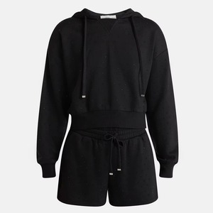 Women's Hoodie Shorts 2 Piece Short <b>Set</b> <b>Matching</b> <b>Sets</b> Women <b>Jogger</b> <b>Set</b> in Cheapest Price Breathable With Cheap Price OEM - Product Image 1