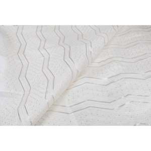 Tela metálica sólida con lentejuelas Chevron para bordado, tela satinada Malai por yarda, 44 pulgadas de ancho - Product Image 2
