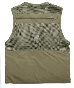 Chaleco Clásico Multibolsillos para Hombre, Chaqueta Informal de Reportero para Exteriores, Chaleco de Seguridad al por Mayor con Bolsillo de Malla - Product Image 4