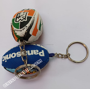 LLavero de Rugby impreso personalizado, llavero de marca de PVC, promocional - Product Image 2