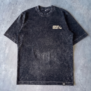 T-shirts personnalisés imprimés, T-shirts oversize, coton biologique durable, style streetwear, vêtements effet délavé, T-shirt court - Product Image 1