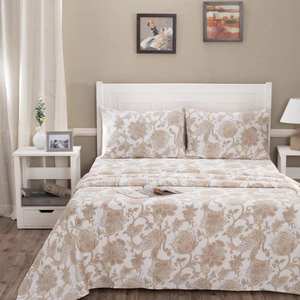 Ensemble de literie en coton naturel pur, design tendance, doux pour la peau, confortable, linge de lit pour toutes les saisons - Product Image 4