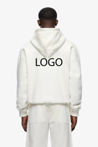 Conjunto Deportivo de Felpa con Logotipo Personalizado, Sudadera con Capucha Extra Grande, Pantalones Deportivos, Traje de Invierno de Alta Calidad para Hombre, 2 Piezas, Informal, Ecológico - Product Image 2