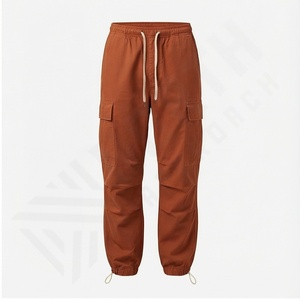 Twill Cotton Outdoor Pleated Loose Casual Wide Leg Workwear <b>Cargo</b> Pants Streetwear <b>Jogger</b> Trousers Pants <b>Man</b> - Product Image 2