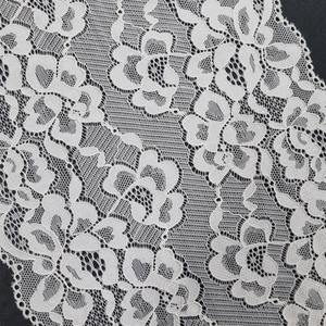 Floral Stretch <b>Lace</b> Band 20cm Lightweight Nylon Spandex <b>Elastic</b> Warp Knit Fabric Customized Color Custom Designs Accepted for - Product Image 2