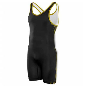 Singlet de Lucha Unisex Ligero de Alta Calidad, Manga Corta, Tela Elástica, Sublimación, Bajo Precio, Servicio OEM, MOQ Bajo - Product Image 5