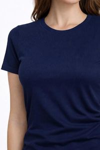 T-shirt décontracté à la mode pour femmes, à manches courtes, pour usage quotidien, vêtements décontractés à manches courtes pour femmes - Product Image 3