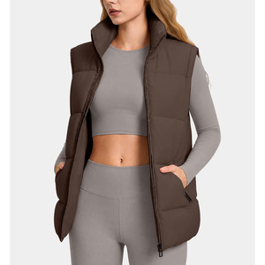 Custom Women’s <b>Puffer</b> <b>Vest</b> Lightweight Quilted Sleeveless Winter Jacket Warm Outdoor Fashion Apparel Wear Low Price Women <b>Vest</b> - Product Image 6