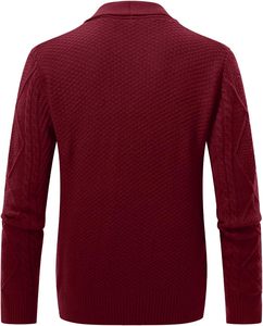 Pull en tricot pour homme de haute qualité, personnalisé, pour l'hiver, tissu doux et respirant, manches longues, tricot moderne et élégant pour la mode - Product Image 2