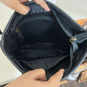 Manufacturers Wholesale 2025 Fashion Designer Tooled Genuine Cowhide Leather Studs Messenger <b>Bags</b> <b>Women</b> Shoulder <b>Crossbody</b> <b>Bag</b> - Product Image 6