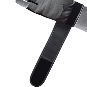 Gants de cyclisme demi-doigts en cuir respirant et durable, couleur personnalisable, unisexe, ajustement parfait, pour sports de plein air et musculation - Product Image 4