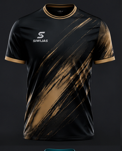Maillot de football personnalisé pour adultes, 100 % polyester, séchage rapide, extensible dans quatre directions, respirant, manches courtes, tenue d'équipe, automne-été - Product Image 3