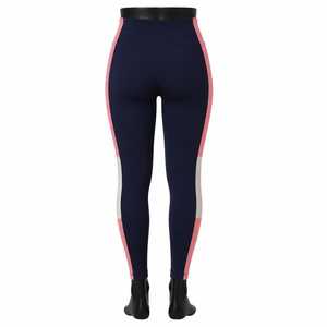 Yoga <b>Leggings</b> Color Blocking Side Stripe Four-Way Stretch Spandex Nylon Contrast <b>Stitch</b> Pants - Product Image 2