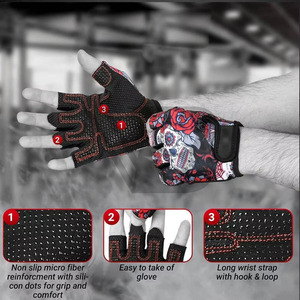 Gants de musculation OEM, dernier style, prix abordable, en cuir, équipement de fitness, meilleur équipement pour la musculation - Product Image 4