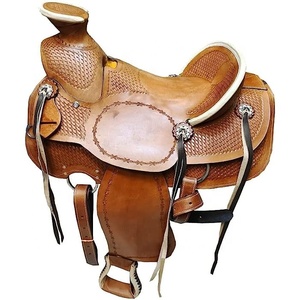 Wade Tree Fork Premium Roping Ranch Western Leather Saddle Horse Bridle Durable Soft Seat Customizable Design High Quality - Product Image 1