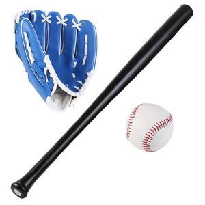 Hot Selling Professional Wholesale Wooden <b>Baseball</b> Bat Set With Mittens - Product Image 4