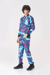 Black Breathable Eco-friendly Solid <b>Retro</b> 90s Streetwear Shell Suit 2 1 <b>Tracksuit</b> Unisex Winter Midweight Vintage Disco - Product Image 3