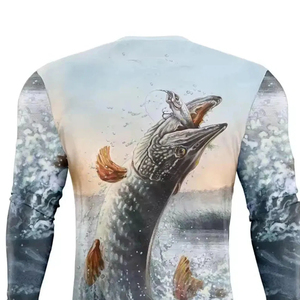 Vente directe usine – Chemises de pêche confortables et respirantes pour hommes grandes tailles – Meilleures ventes – Design personnalisé – UPF 35 – Séchage rapide - Product Image 3