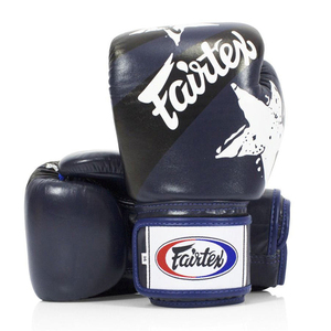Guantes de Competición Fairtex Personalizados de Alta Calidad, Color Azul, Correa de Cuero Vacuno Original, Fabricante OEM, Muay Thai - Product Image 4