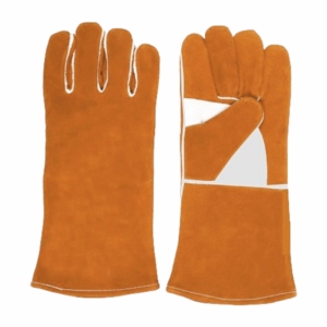 ถุงมือหนังวัวแท้เสริมความแข็งแรง ทนความร้อน ป้องกันไฟฟ้าสถิตย์ สำหรับงานเชื่อม บาร์บีคิว และงานก่อสร้าง - Product Image 4